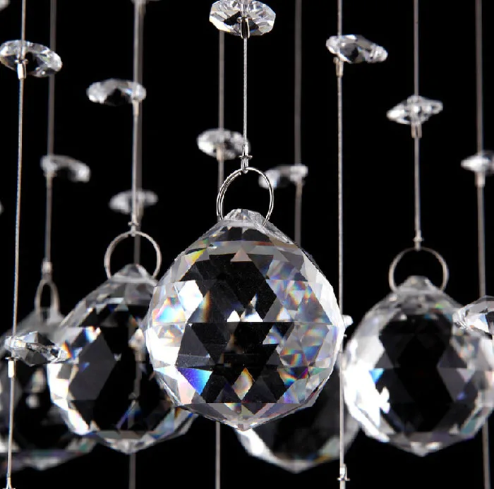 Modern LED Crystal Lamp Restaurant Bedroom Light K9 Ball Rectangular Entrance Hallway Ceiling Lights | Лампы и освещение