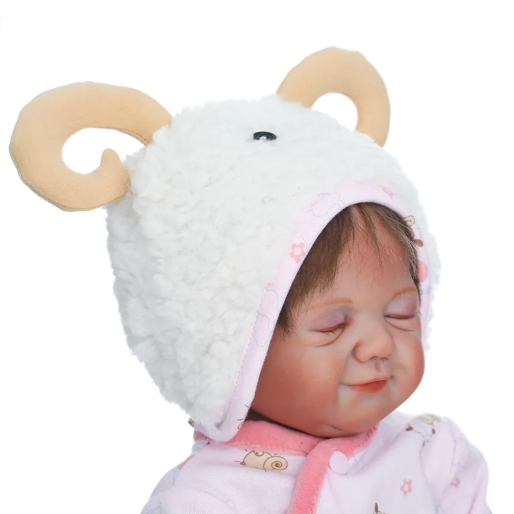 50 см полный корпус мягкий силиконовый Reborn спящие младенцы кукла игрушки как