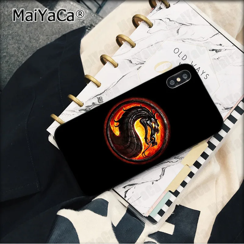 MaiYaCa Mortal Kombat черный ТПУ чехол для телефона Apple iphone 11 pro 8 7 66S Plus X XS MAX 5S SE XR