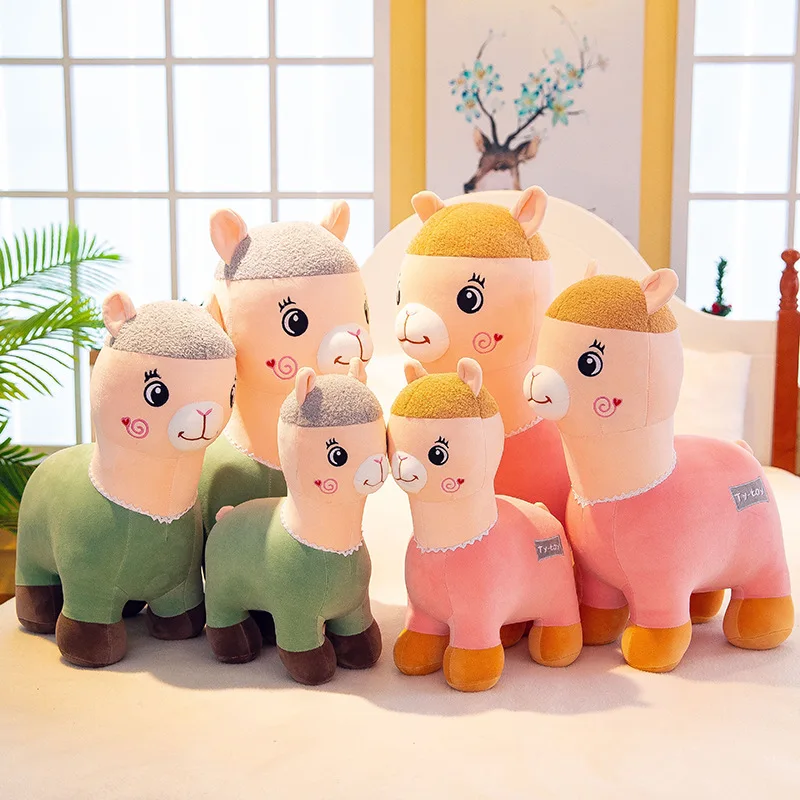 

30-60cm High Quality Soft Alpaca Plush Toy Doll Little Pony Animals Toys For Children Birthday Christmas Valentine's Day Gifts