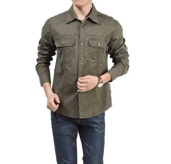 

Размера плюс M-4XL высокого качества летние мужские военные рубашки для мальчиков единый стиль мужчины повседневная кофта с длинными рукавам...