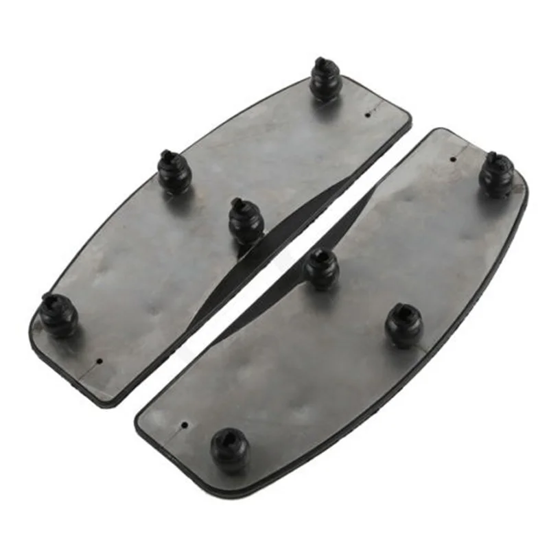 Black Rubber Passenger Rider Insert Floorboard Footpeg Footrest Pad For Harley Road King Tri Glide Ultra Classic FLHTCUTG | Автомобили и