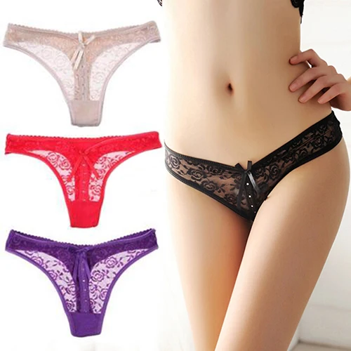 Женская Sexy Кружева v строка Трусики Стринги Белье Underwear 8RF8FDS| |