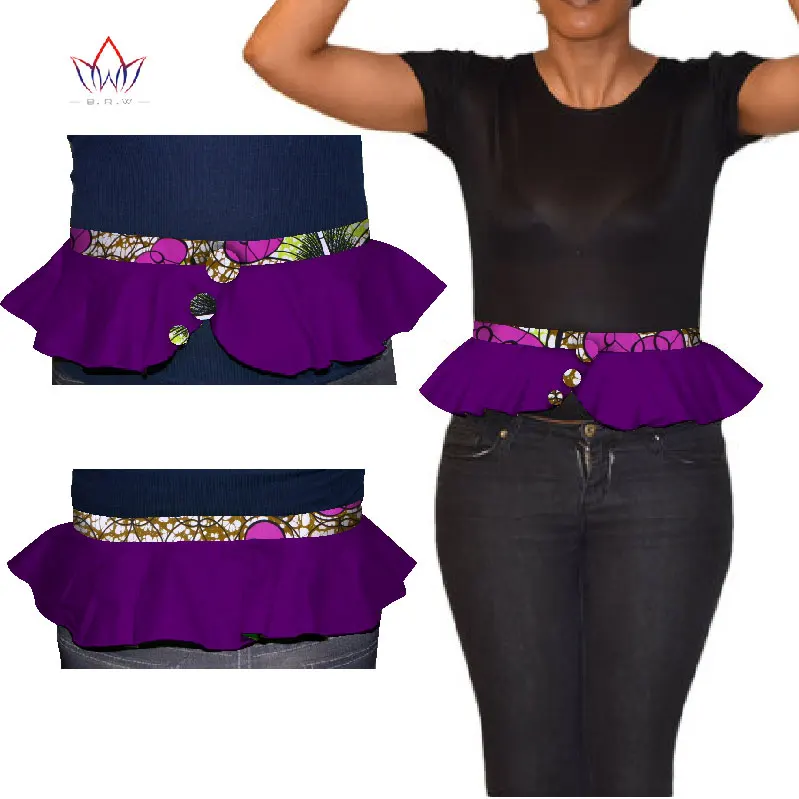 3 BRW Африканский принт Obi Ankara зеленый желтый Пеплум пояс юбки для женщин подарок ручной работы ремень аксессуары WYX11 - Окраска металла: 3
