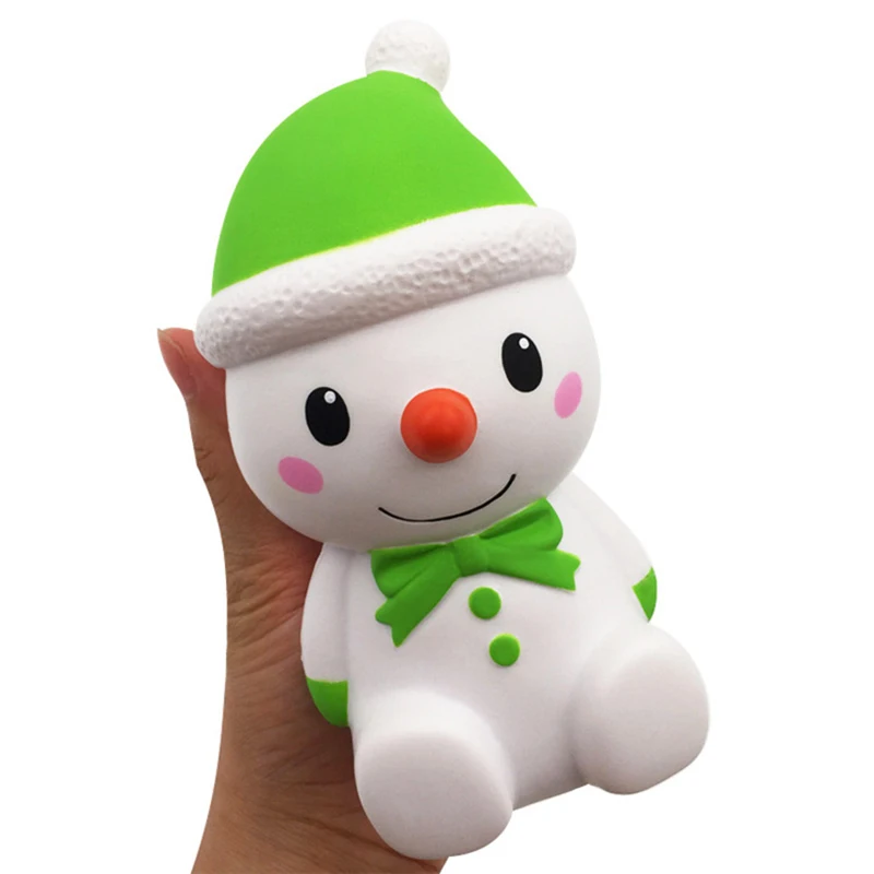 Squishy замедлить рост Рождество бантом Снеговик Милая Подвеска для телефона Squeeze