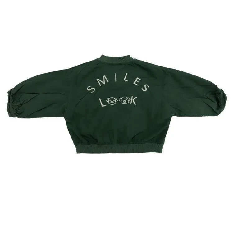 Весна 2019 Новое поступление хлопковое пальто в Корейском стиле с вышитыми буквами