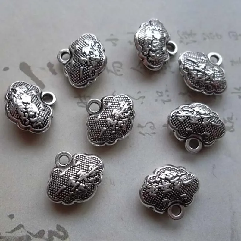 30 шт./лот ремесло китайский счастливый долгий замок дизайн Очаровательные бусы