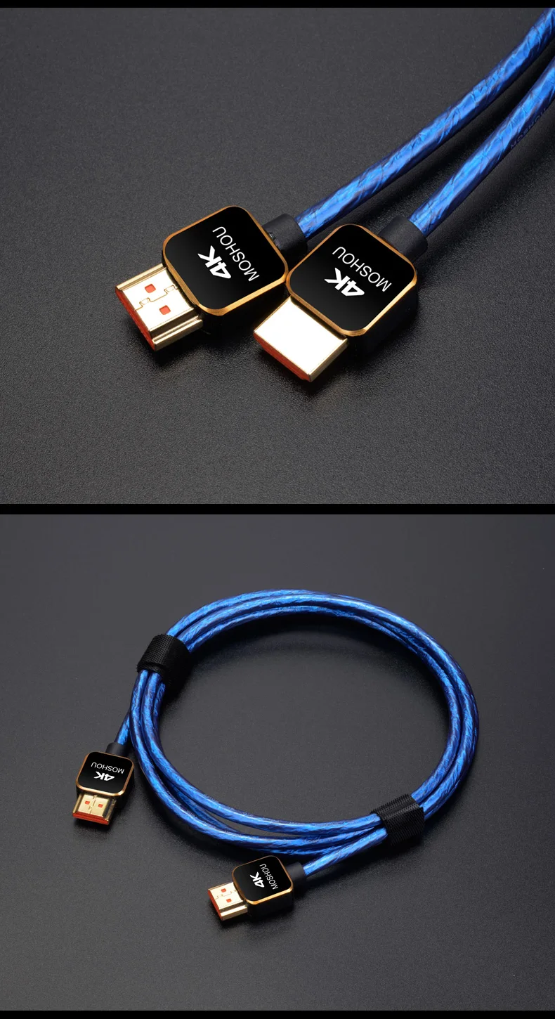 HDMI кабели 4K Ультра высокая скорость 18 Гбит/с HDMI 2.0a 4K@ 60Hz Ethernet совместимы с Apple Roku samsung QLED LG sony tv MOSHOU