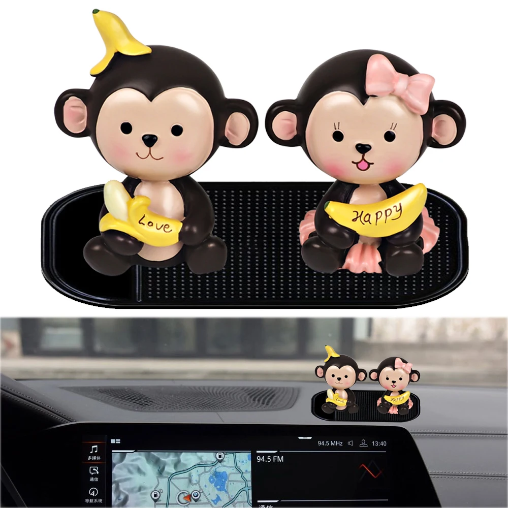 

Car Dashboard Ornaments Pendant Cartoon Toy Monkey Decor Accessories For BMW Audi C5 C6 C7 B8 B7 B9 E39 E46 E60 F10 F01 F20 E90