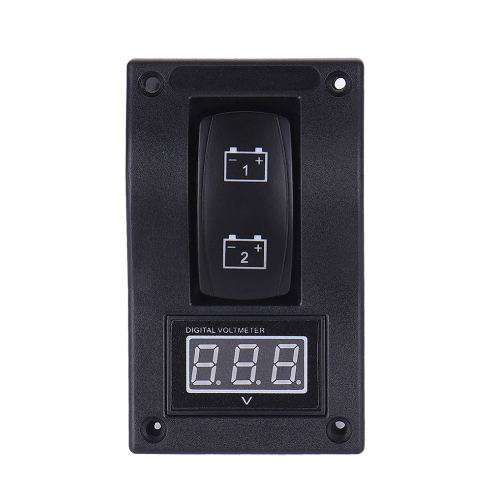 Вольтметр для морской лодки 12 В с двойным аккумулятором|boat hurricane|switch on your electric