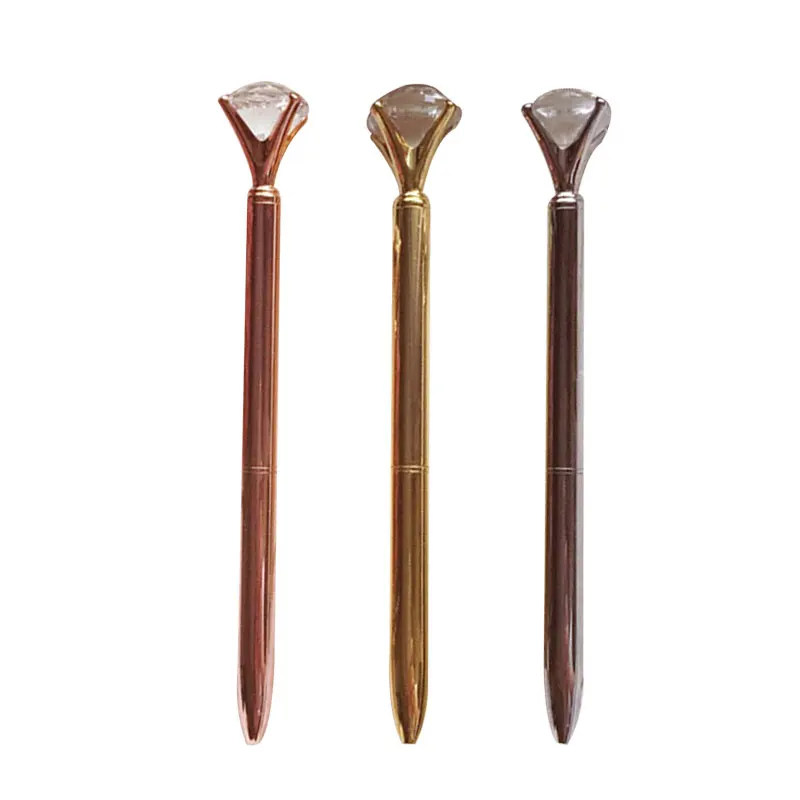 1 шт. большая карат Бриллиантовая ручка драгоценный камень шариковое кольцо для