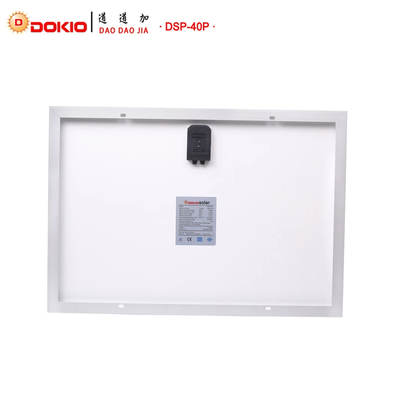 DOKIO 18V 40W поликристаллическая солнечная панель 460*660*25mm Silicon power Painel высокое качество китайская солнечная батарея солнечная фотогальваническая