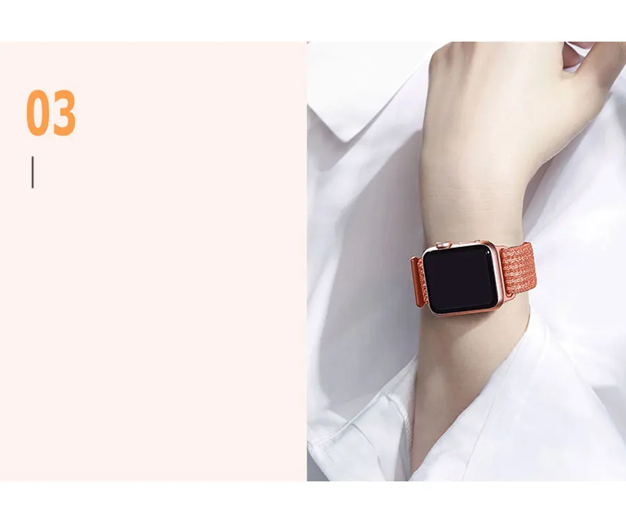 Ремешок для apple watch band 44 мм correa apple watch 5 4 band 3 2 iwatch band 42 мм 38 мм 40 мм спортивный нейлоновый браслет