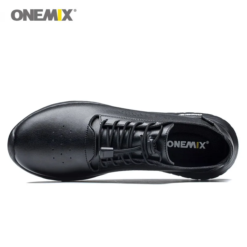 Мужские и женские кроссовки Onemix черные дизайнерские из микрофибры для бега
