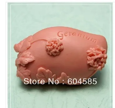 Новая силиконовая форма для мыла Geranium 50441 формы ручной работы|silicone soap mold|craft