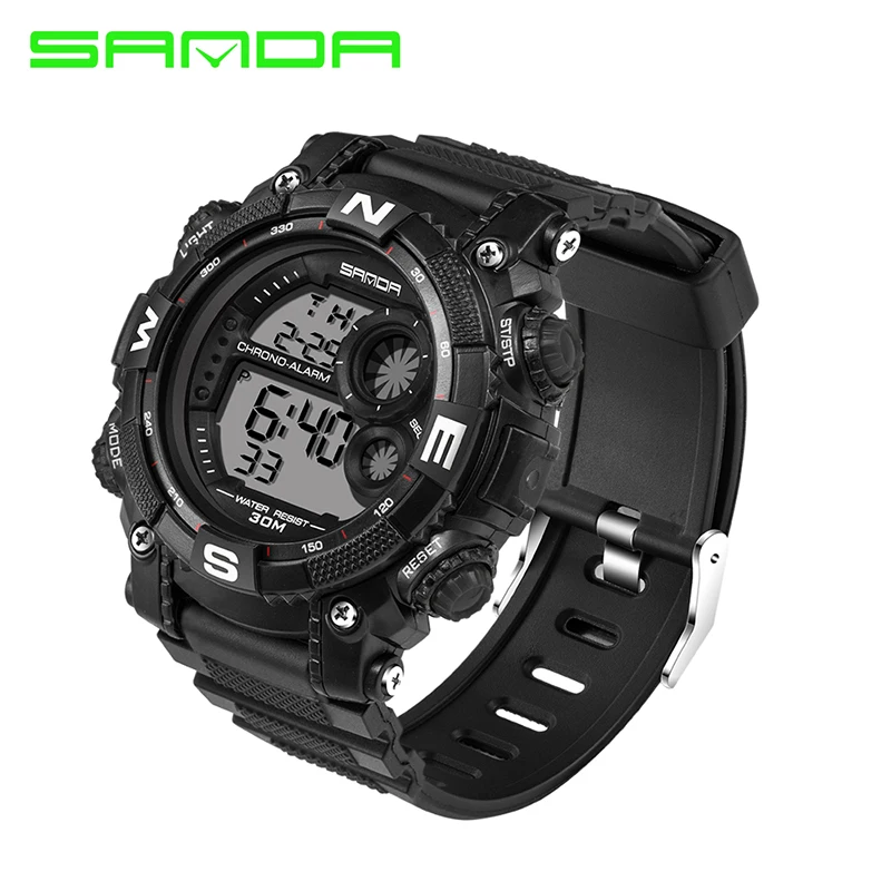 Мужские уличные спортивные военные наручные часы 2018 новые SANDA мужские люксовый
