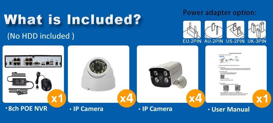 8CH охранная система 1080 P наружная крытая IP камера cctv Система HDMI 2MP Система дистанционного наблюдения