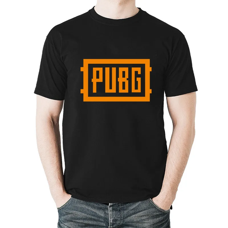 2018 PUBG подростков новая одежда человек рубашка Топ короткий рукав Повседневная