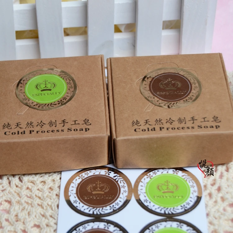 80 шт. Золотая Корона специально для упаковки тортов ручной работы фотонаклейка