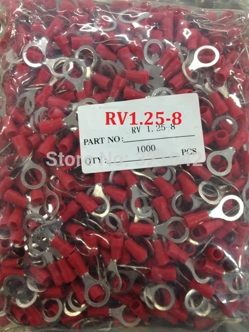 Rv1.25-8 1000 шт. круговой Предварительно изолированный Холодные терминалы круглая