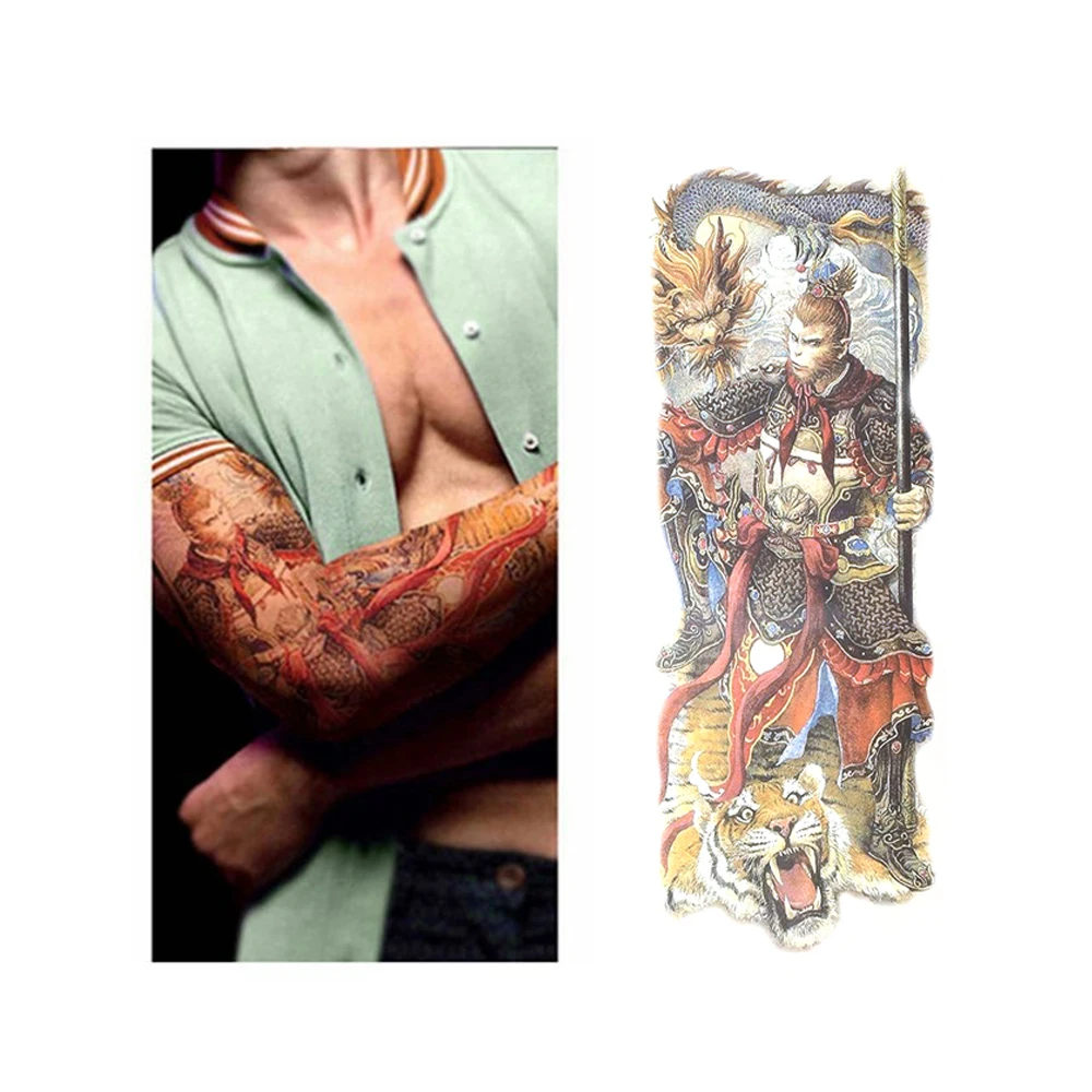 Временная тату наклейка 1 шт. холодный полный цветок ручная работа дизайн боди