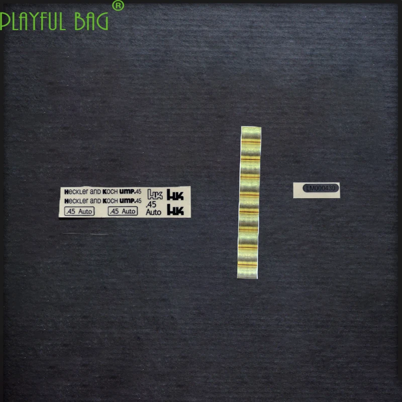 Спортивный CS UMP гелевый водяной пистолет водонепроницаемый металлический стикер