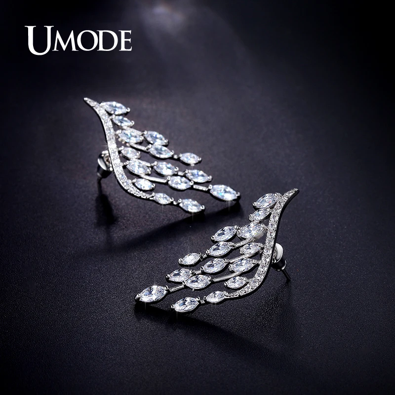 UMODE новинка Модные женские ювелирные изделия белого золота крылья ангела