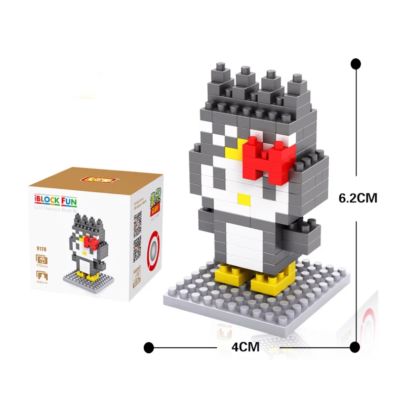 1 шт. маленькие частицы Diy мультипликационные игровые блоки экшен фильм куклы