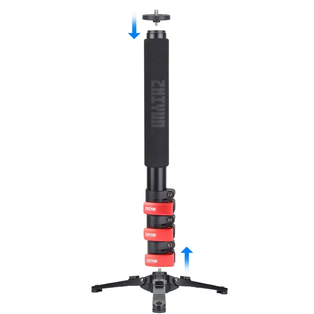 Ручной монопод Zhiyun мини-Трипод для камеры штатив dslr-камеры Crane 3 с винтовым портом