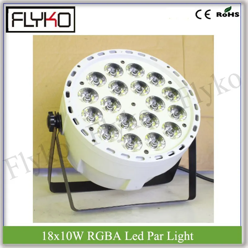 

white shell RGBA 18x10w indoor professional stage equipment led par light