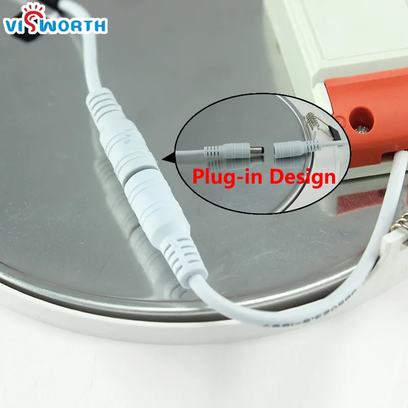 (2 шт./партия) 8-дюймовый тонкий круглый подвесной панельный светильник 220 В 230 240 в