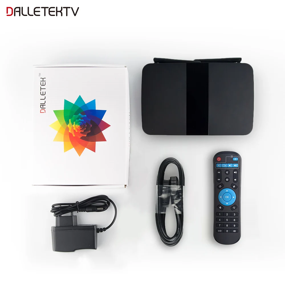 Dalletektv андроид ТВ приемник RK3229 1G/ 8G Wifi Bulit in телеприставка Full HD 1080P DLNA 4K 3D