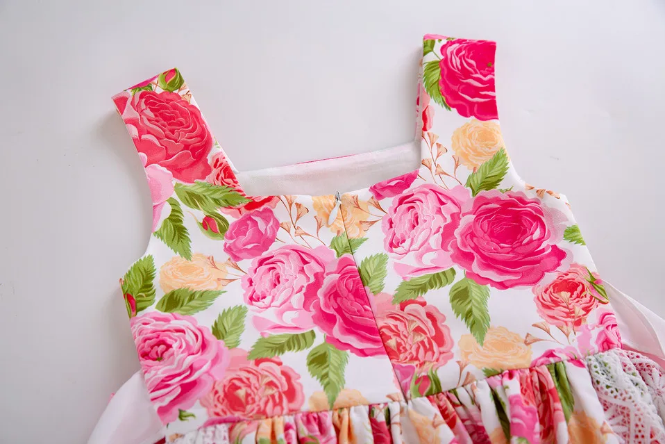 Pettigirl Flower Dress Kids Sleeveless Summer for Girls 2 to 12 Year Wholesale Lots Bulk Clothes Dropshipping G-DMGD203-18 | Детская
