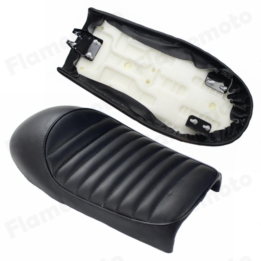

Black Motorcycle Seat Vintage Saddle Hump Cafe Racer Seat For Honda CG125 CB200 CB350 CB400 CB500 CB550 CB750 Custom Universal