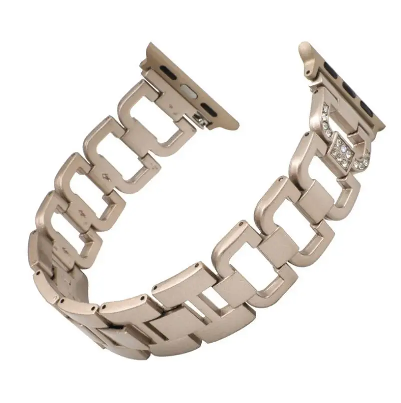 Ремешок из нержавеющей стали для Apple Watch Band iwatch Series 1 2 3 4 38 мм 42 40 44 браслет ремешок