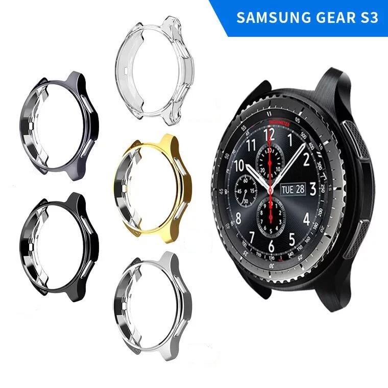 Тонкий Гальванизированный ТПУ чехол для Samsung Gear S3 Classic/Frontier Смарт-часы покрытие