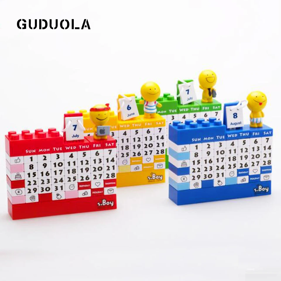 Конструктор Guduola вечный календарь сделай сам игрушки для детей креативный