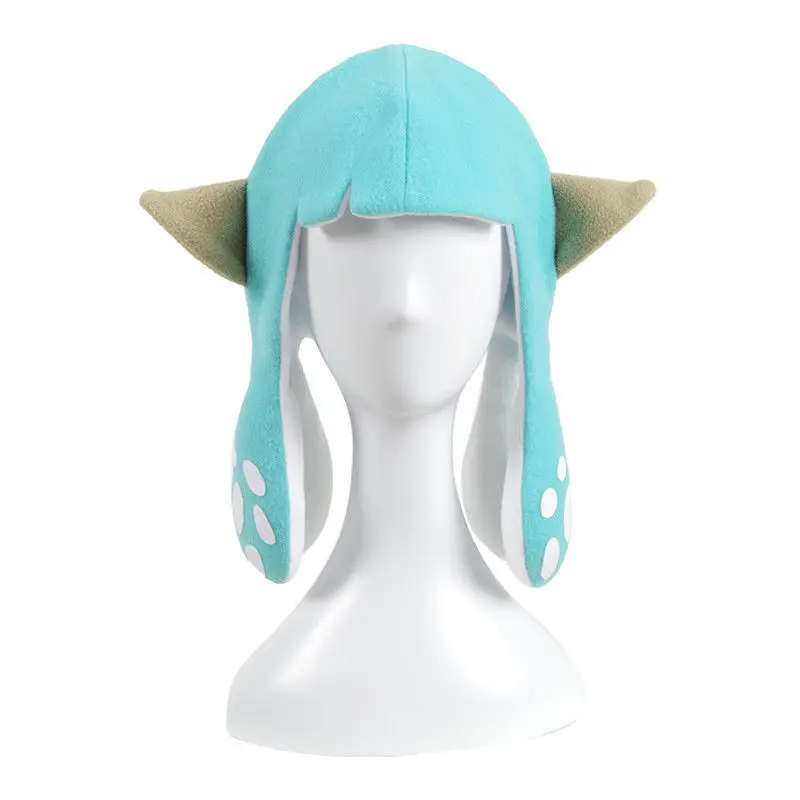 Green 35 cm Шляпка Splatoon 2 Inkling Squid для косплея, вечерние, Балаклавы, забавные аксессуары для карнавала, костюмы для косплея, яркие шапки - Цвет: Green 35 cm