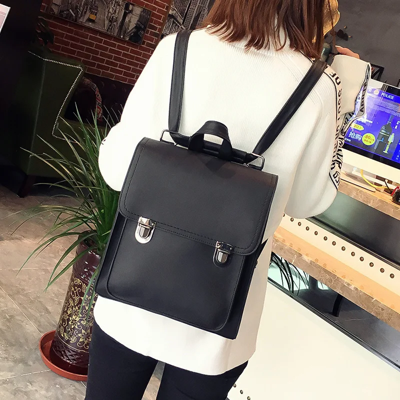 2019 Vintage Women Backpacks High Quality Leather Female Ladies Bag Korean Student Backpack Girl Preppy Style School | Багаж и сумки