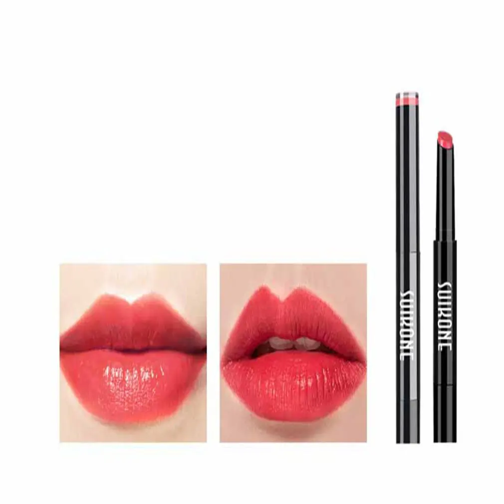 Матовая помада Водонепроницаемый гламурный блеск макияж металлик губ Gloss Stick