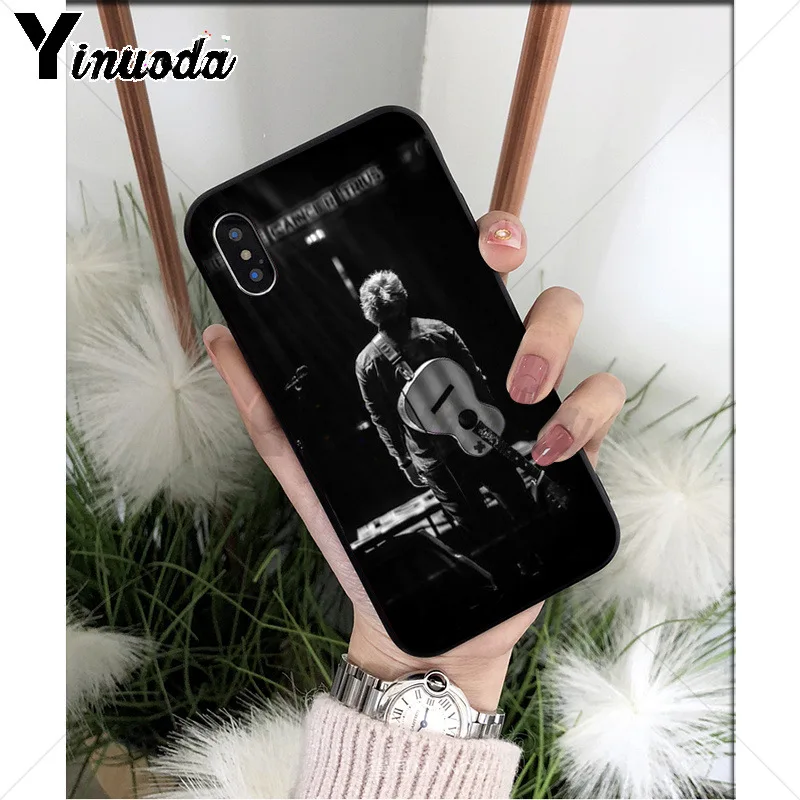 Yinuoda поп-певец звезда Ed Sheeran силиконовый мягкий ТПУ чехол для телефона для iPhone 6S 6plus 7plus 8 8Plus X Xs MAX 5 5S XR