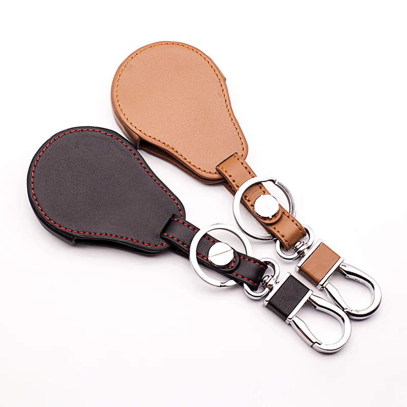 

Genuine Leather Car Key Case Cover Shell For BMW Mini Cooper Convertible Clubman R56 R57 R58 R60 R61 3 Buttons Starline A91