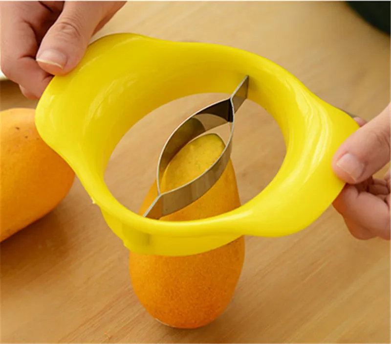 Творческий нержавеющей стали кроя Mango Splitter Фрукты Тесак манго ножом вырезать