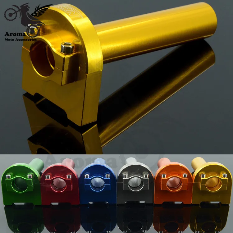 

9 colors available aluminium alloy colorful unviersal CNC motorbike handlebar moto grip grip throttle bar motorcycle handlebar