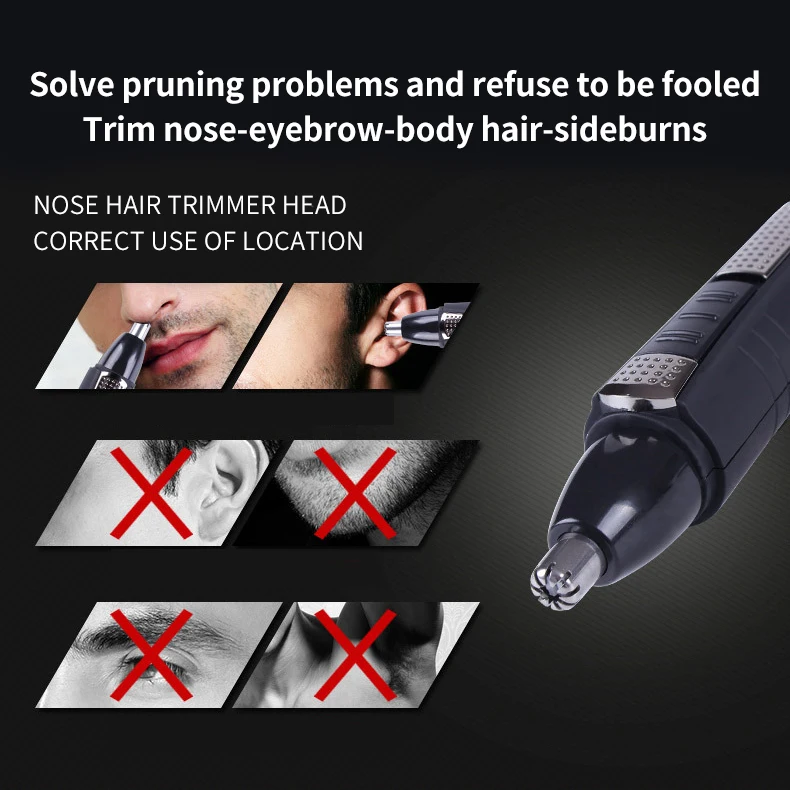 Многофункциональный Эпилятор 2 в 1 триммер для ушей и носа Мужская бритва