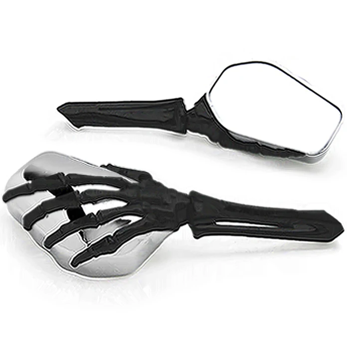 

Brand new Skeleton Skull Hand Motorcycle Mirrors For Suzuki Savage LS 650