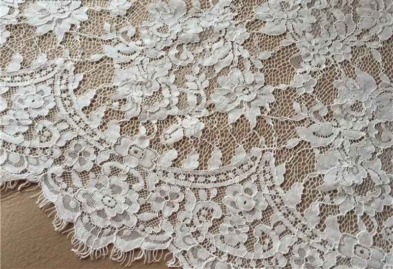 1 5 м/лот кружевная ткань из алловера с цветочным кружевом шантильи французская