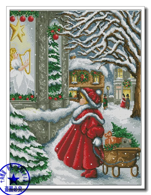 Высокое качество милый красивый счетный крест набор окно шоппер маленькая