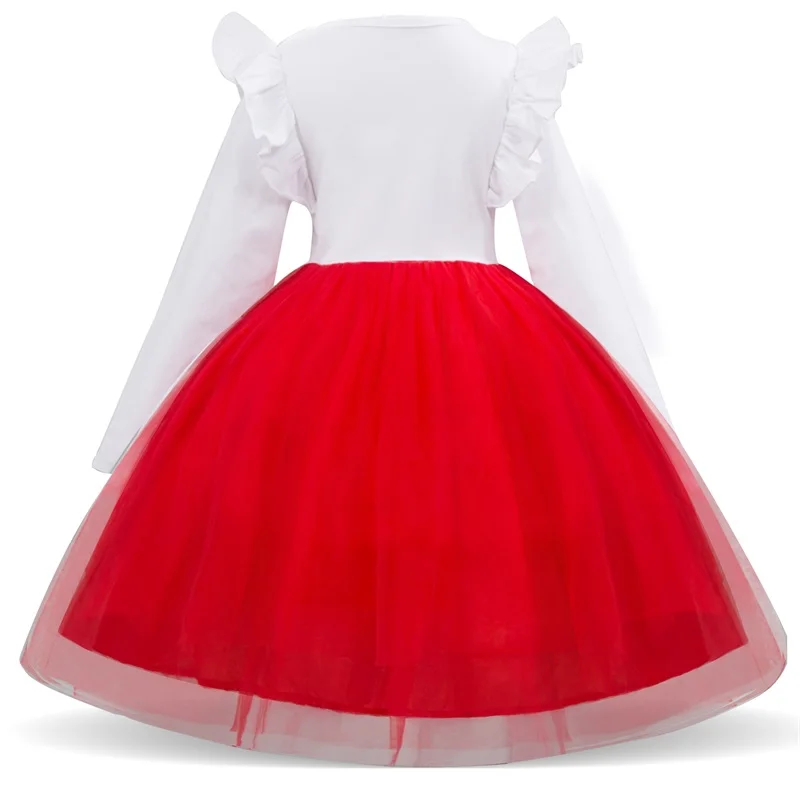 Autumn Winter Girls Tutu Dress Casual Long Sleeves Outfits Kids Dresses For Girl Clothing Princess Unicorn Party Costume | Детская