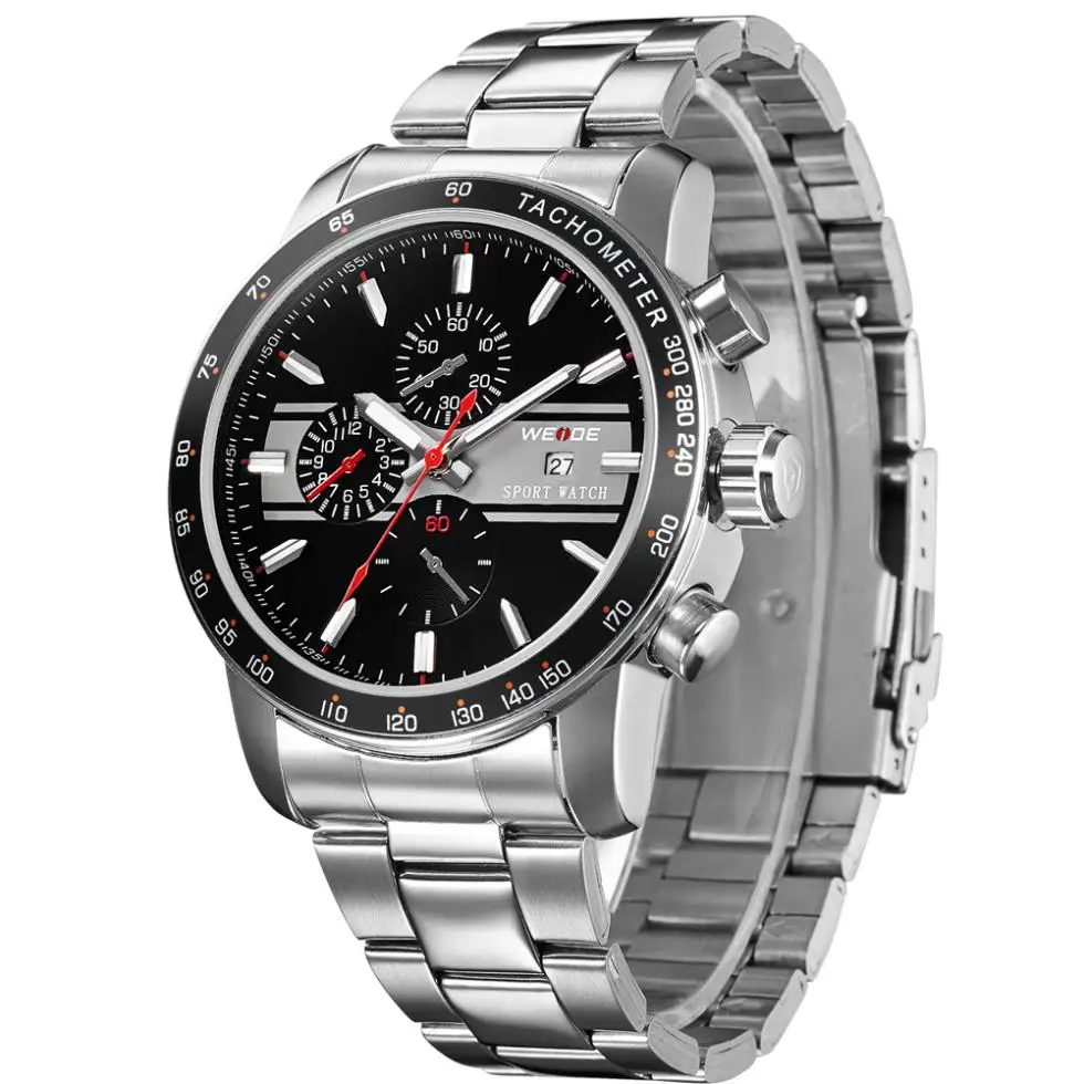 Weide dive quartz men full steel watch relogios brand luxury sports watches wristwatches relogio reloj|watch stand|watch tv on your computer